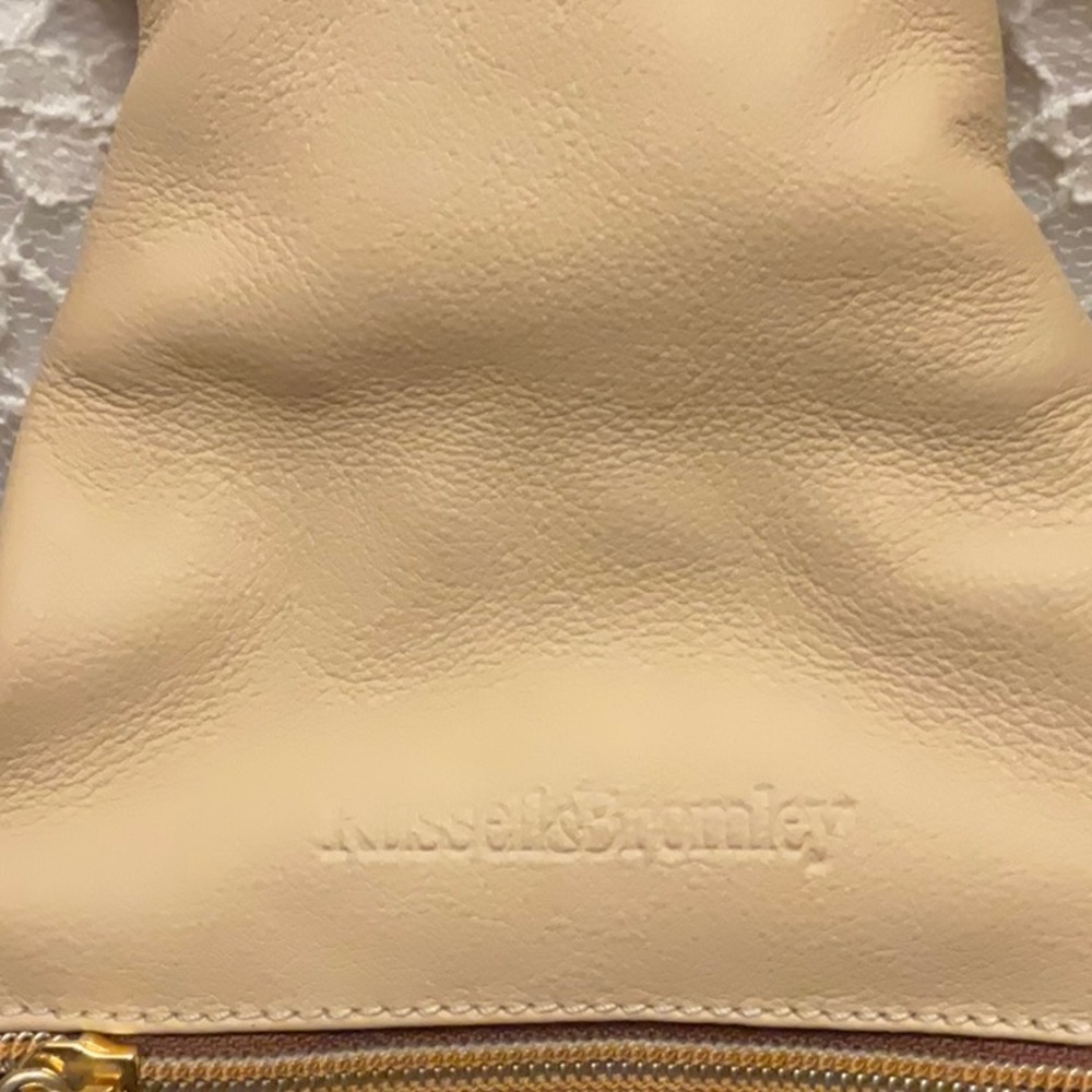 Stylish Beige and Tortoiseshell Women's Bag by Russell and Bromley - Picture 2 of 8